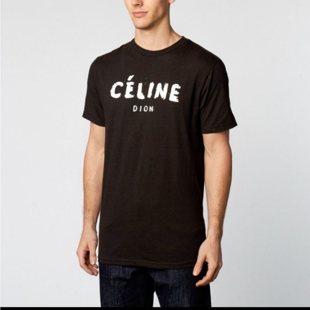 New with tags Reason Céline dion black t shirt